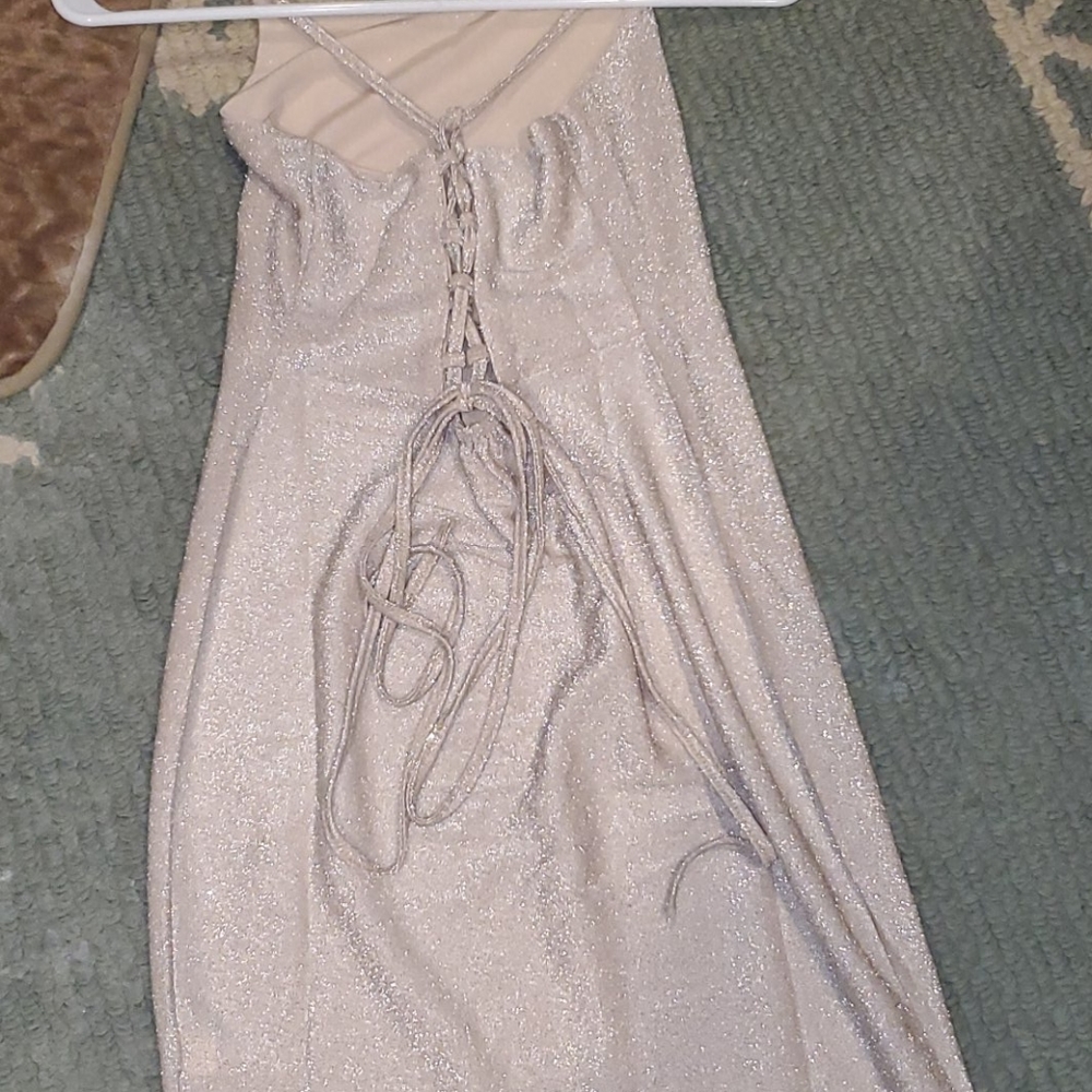 Sparkly nude mini dress - Picture 8 of 12